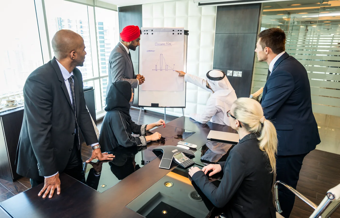 How to Hire Senior Software Engineers in Egypt and the Gulf in Under 30 Days 2 Senior engineering hiring panel meeting in a Dubai office